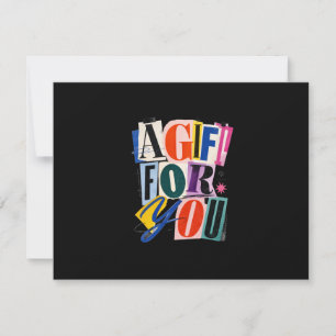 Colourful Black Business Gift Certificate