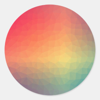 Colourful Blank Template Trendy Elegant Modern Cla Classic Round Sticker