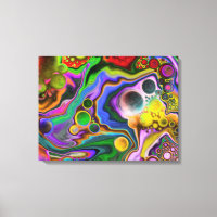 Colourful Blast Fluid Art Digital Pour Painting