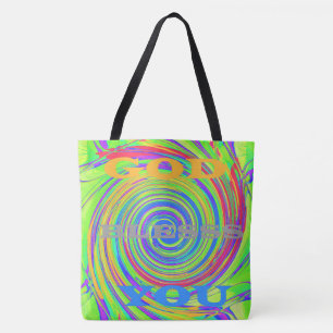 Colourful Blessings from Above God Bless You Tote Bag