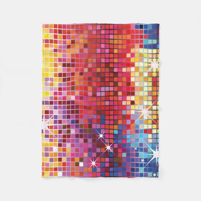 Colourful Bling-Fleece Blanket (Front)