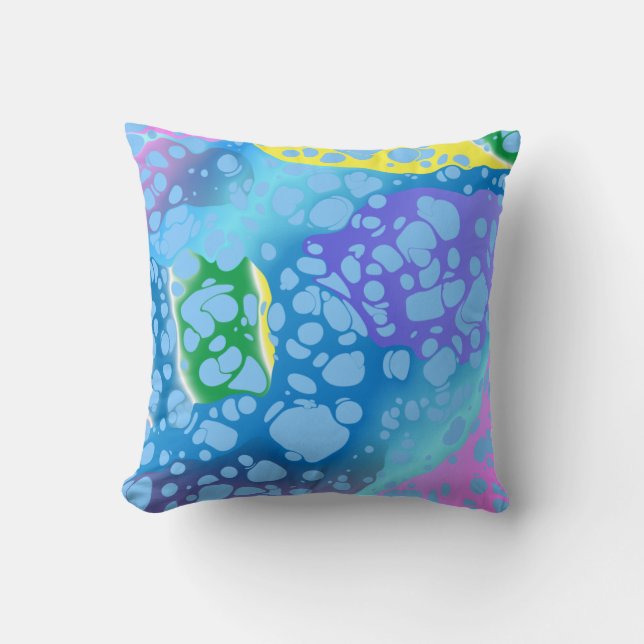 Colourful Blobs Cushion (Front)