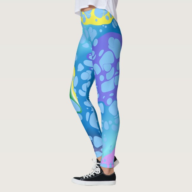 Colourful Blobs Leggings (Left)