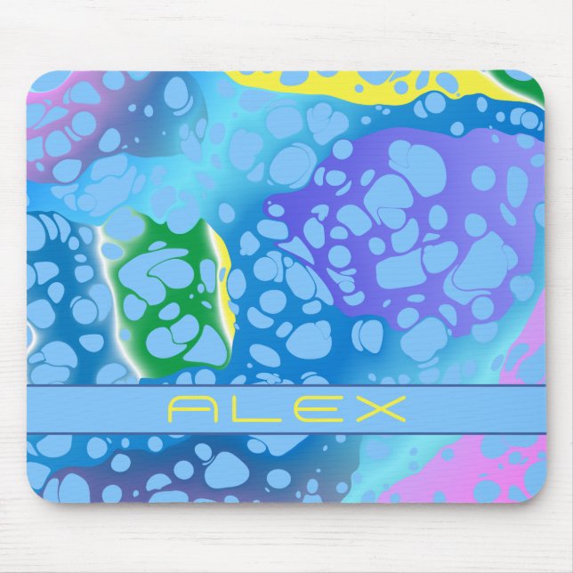 Colourful Blobs Mouse Pad (Front)