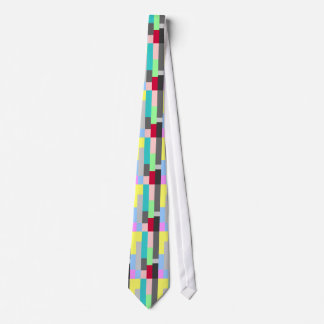 Colourful Blocks Striped Tie