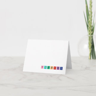 Colourful Blocks Thank You Card