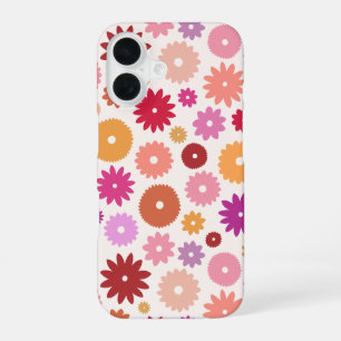 Colourful Blooms Big Pattern iPhone 16 Case