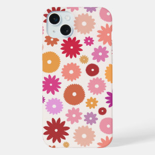 Colourful Blooms Big Pattern iPhone 15 Plus Case