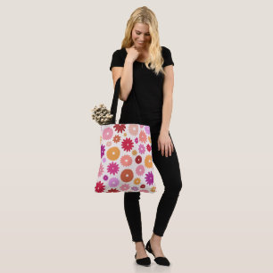 Colourful Blooms Large Pattern Tote Bag