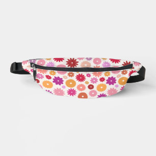 Colourful Blooms Pattern Bum Bags