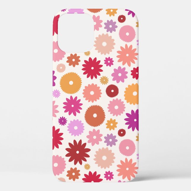 Colourful Blooms Pattern Case-Mate iPhone Case (Back)