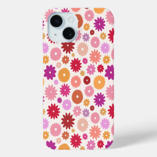 Colourful Blooms Pattern iPhone 15 Case