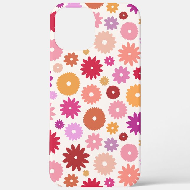 Colourful Blooms Pattern Case-Mate iPhone Case (Back)