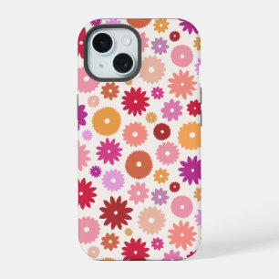 Colourful Blooms Pattern iPhone 15 Case