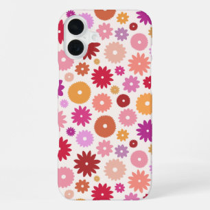 Colourful Blooms Pattern iPhone 16 Plus Case
