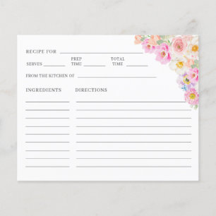 Colourful Blossom Floral Bridal Shower Recipe
