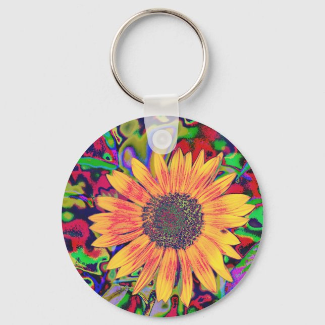 Colourful Blossom Keychain (Front)