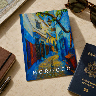 Colourful Blue Chefchaouen Morocco Medina Postcard