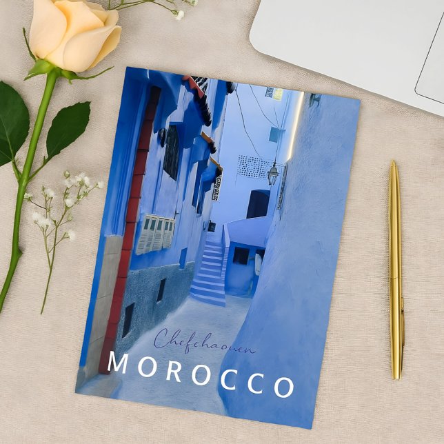 Colourful Blue Chefchaouen Morocco Medina  Postcard (Creator Uploaded)