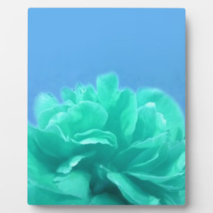 Colourful Blue Green Floral Plaque