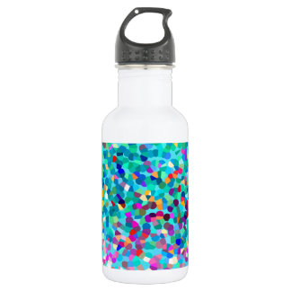 Colourful Blue Multicolored Abstract Art Pattern 532 Ml Water Bottle