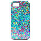 Colourful Blue Multicolored Abstract Art Pattern