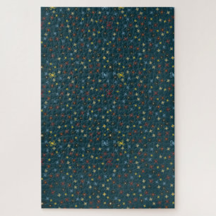 Colourful Blue Red Green Yellow Brown Pinwheels Jigsaw Puzzle