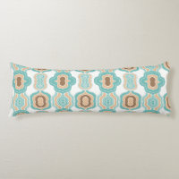 Colourful blue/tan/brown medallion