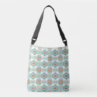 Colourful blue/tan/brown medallion