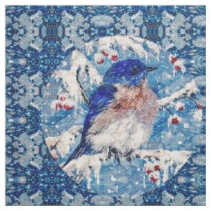Colourful Bluebird Fabric