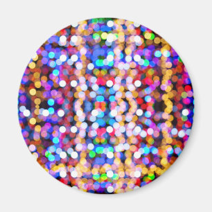 Colourful Blurred Lights Magnet