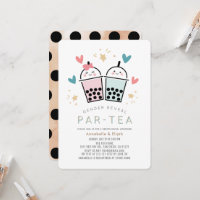Colourful Boba Bubble Tea Party Gender Reveal
