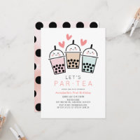 Colourful Boba Bubble Tea Party Girl 1st Birthday