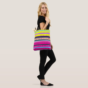 colourful Bohemian Abstract Art Tote Bag