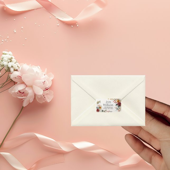 Colourful Bohemian Floral  Return Address Label (Creator Uploaded)