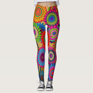 Colourful Bohemian Style Leggings