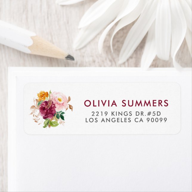 Colourful Boho Bouquet & Modern Typography Templat (Insitu)