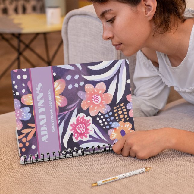 Colourful Boho Floral Valentines Gifts for Teens Notebook (Colorful Boho Floral Valentines Gifts for Teens)