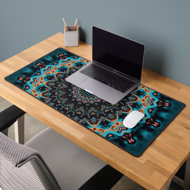 Colourful Boho Mandala Desk Mat (Office 2)