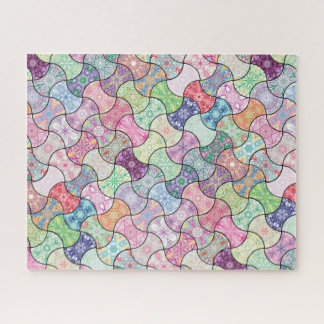 Colourful Boho Mandala Pattern Jigsaw Puzzle