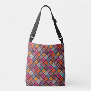 colourful boho style crossbody bag