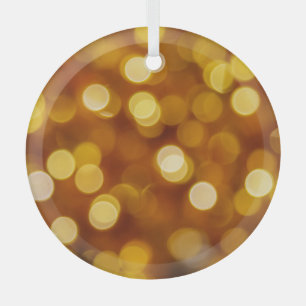 Colourful bokeh lights, Christmas background. Glass Tree Decoration