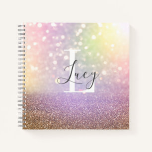 Colourful bokeh lights notebook