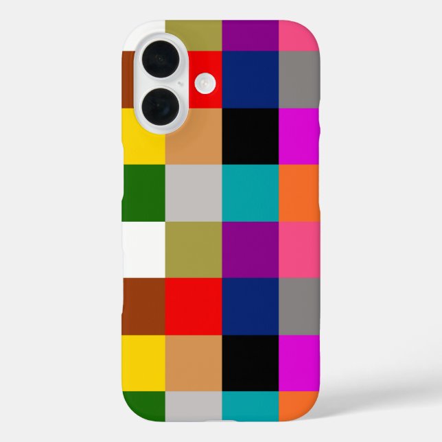 Colourful Bold Colour Blocks Pattern Design  Case-Mate iPhone Case (Back)