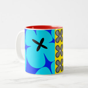 colourful bold graphic floral CaféOlé 11oz. mug