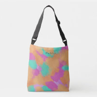 Colourful Bold Modern Artist Pattern + Custom Name