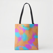 Colourful Bold Modern Artist Pattern + Custom Name