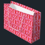 Colourful Bold Pink and Red 30th Birthday  Large Gift Bag<br><div class="desc">Make your loved one's 30th birthday extra special with our vibrant 30th gift bag featuring a bold pink and red design. This milestone gift bag is perfect for celebrating this significant occasion in style. Surprise your loved one with this eye-catching 30th wrapping paper that will make their gift stand out...</div>