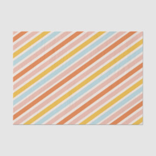 Colourful Bold Stripes Jolly and Bright Christmas Tissue Paper