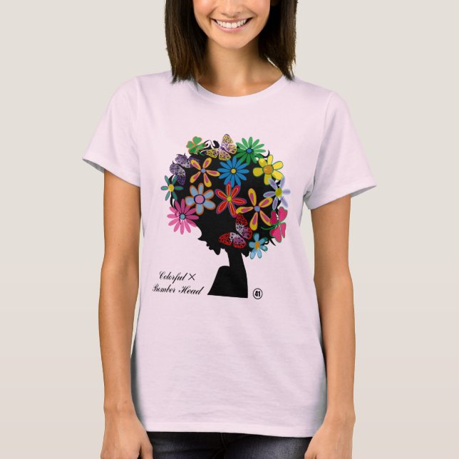 Colourful×BOMBER-HEAD T-Shirt (Front)